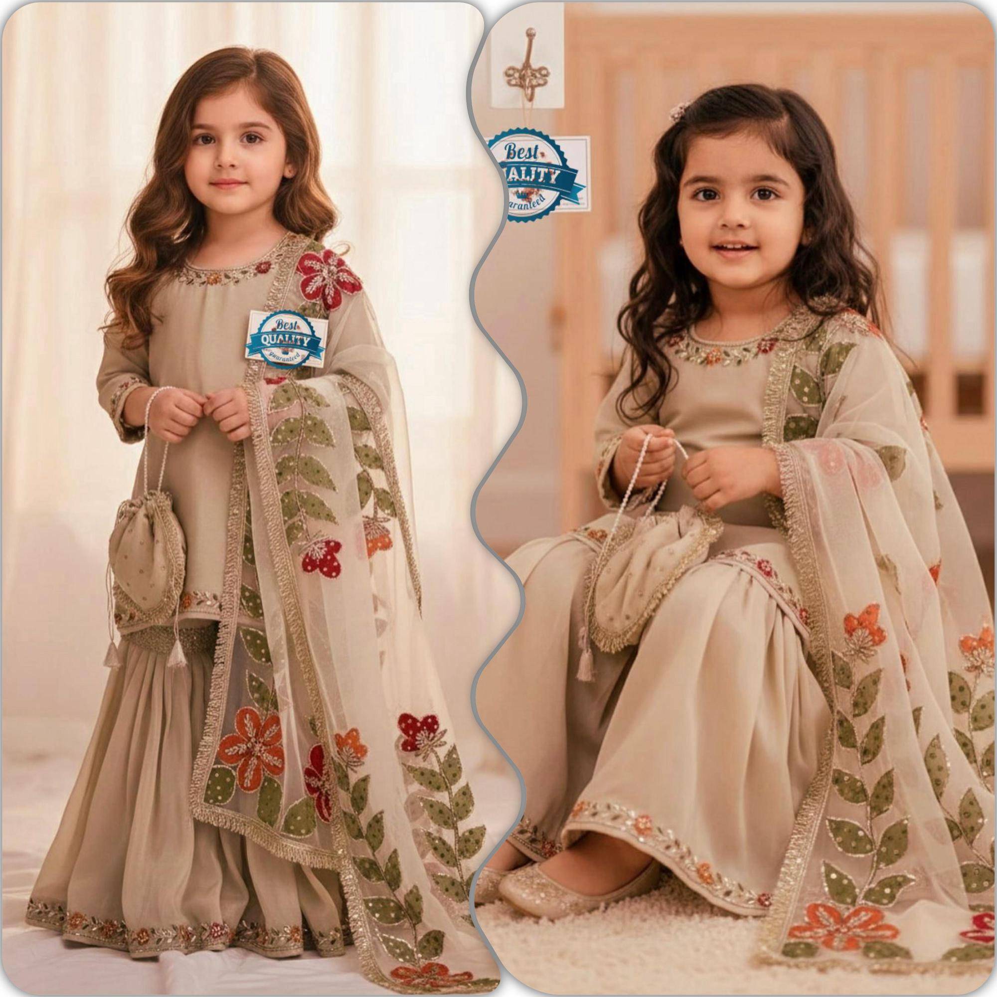Launching New Đěsigner Party Wear Look SILK Girls Indian kids wear wholesale market